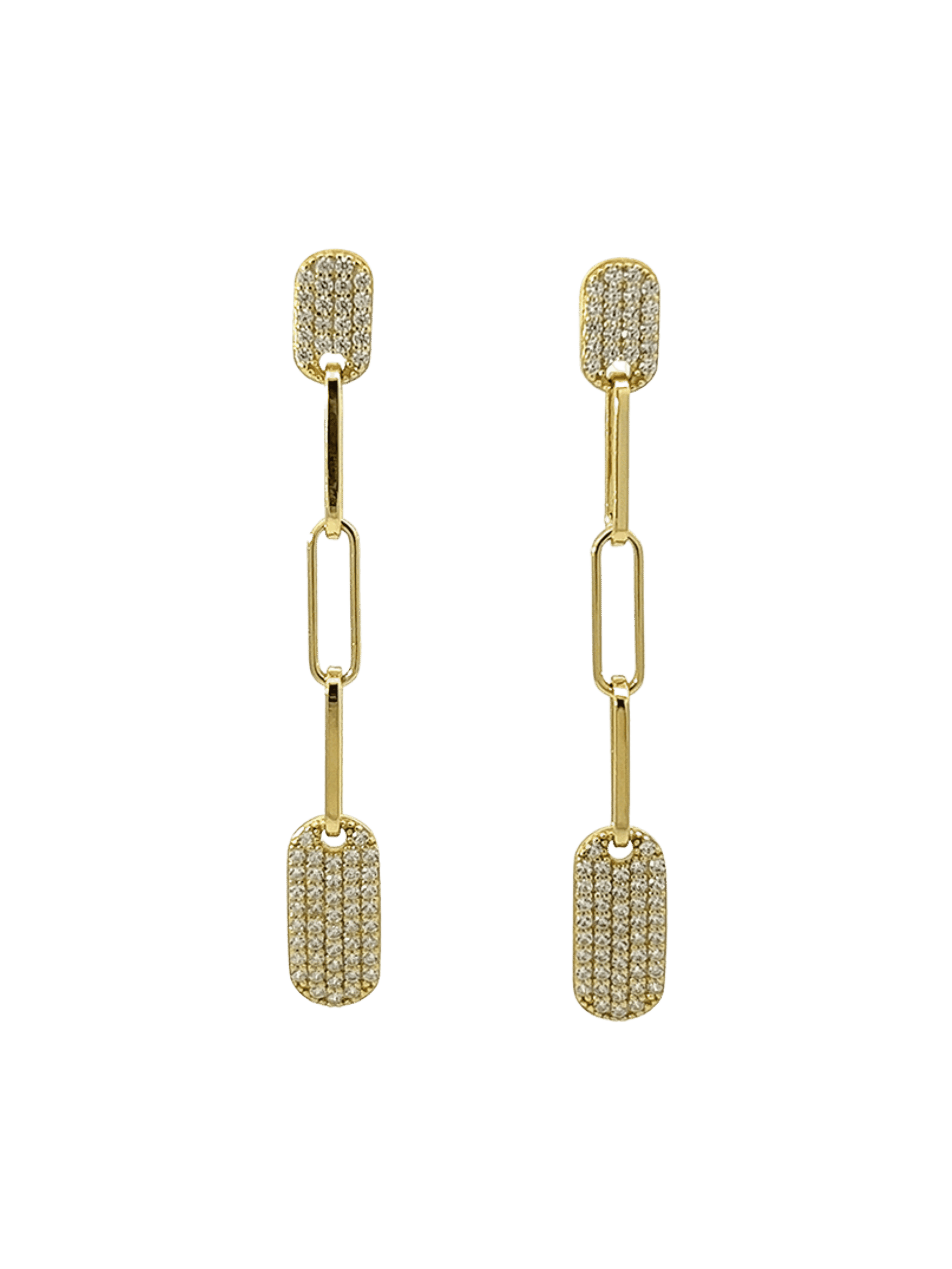 NATKINA  Geometry Long Earrings 