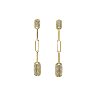 NATKINA  Geometry Long Earrings 