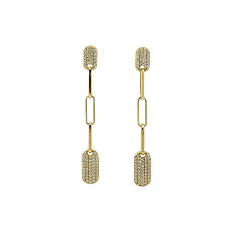 NATKINA  Geometry Long Earrings 