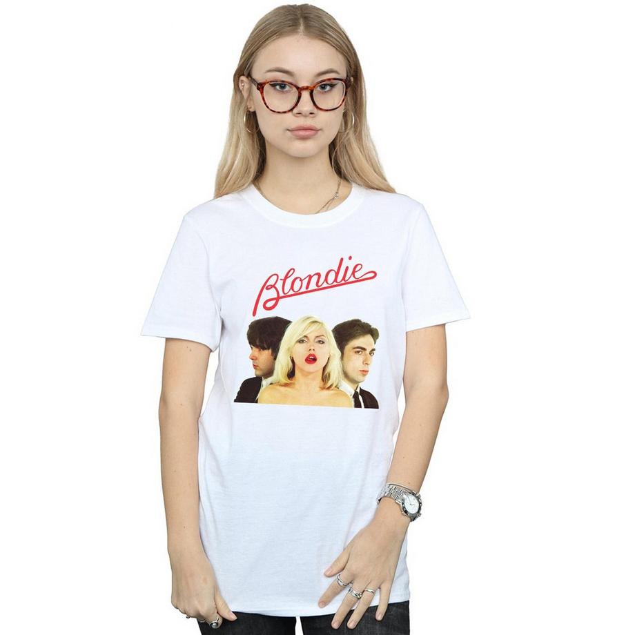 Blondie Band Graphic Print Boyfriend Fit T-Shirt  