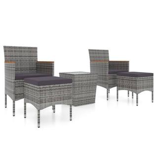 VidaXL set bistrot da giardino Polirattan  