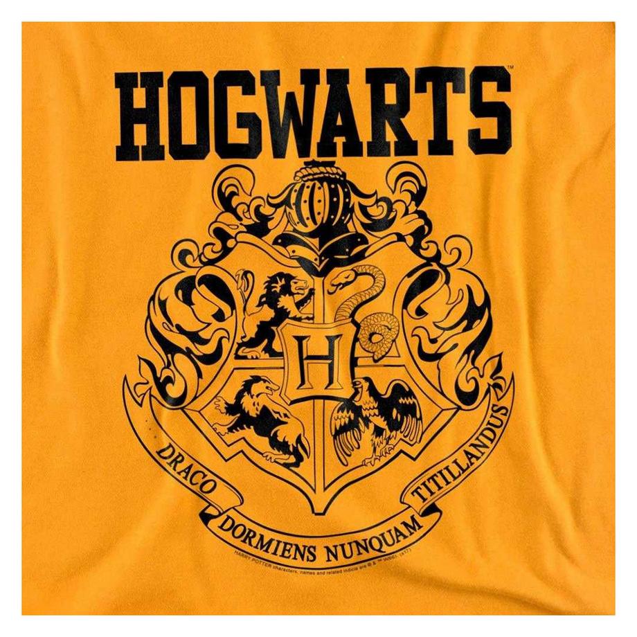 Harry Potter T-Shirt Stampa Stemma Hogwarts Taglio Atletico  