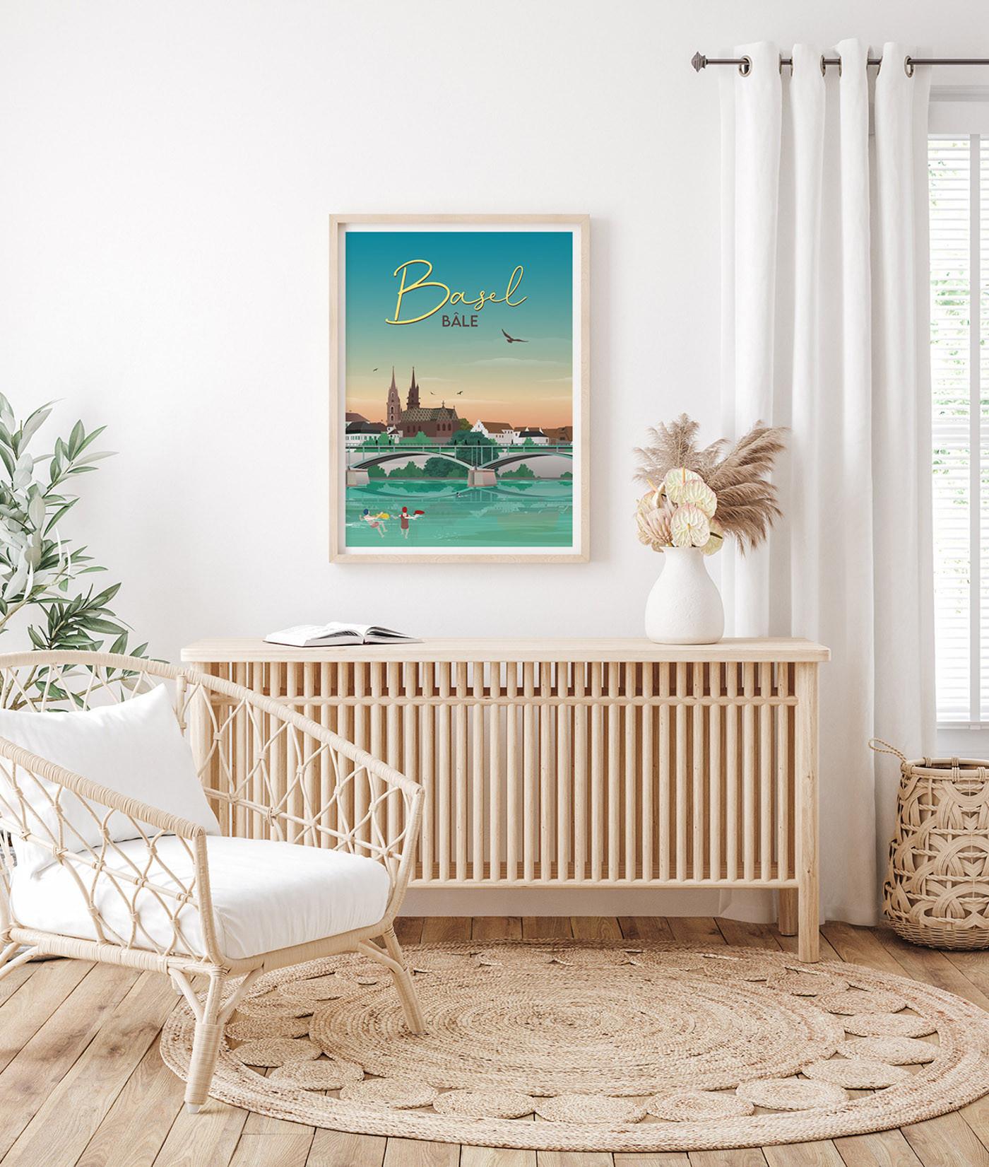 La-Jonx Bâle - La baignade - Poster  