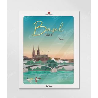 La-Jonx Bâle - La baignade - Poster  