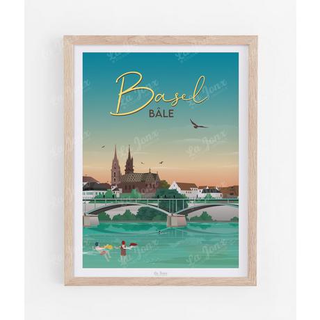 La-Jonx Bâle - La baignade - Poster  