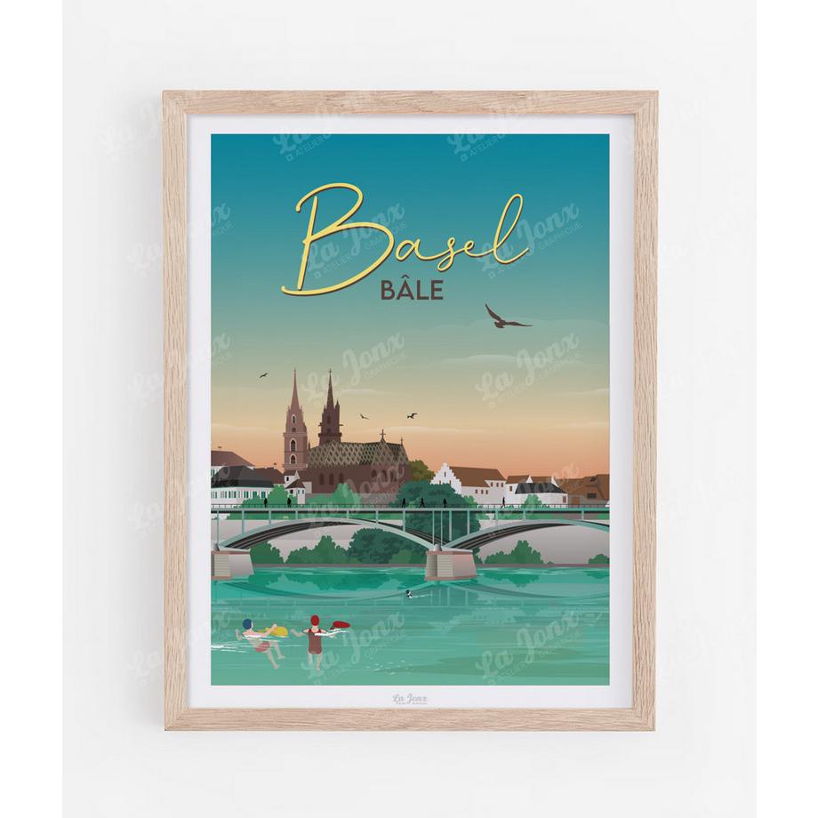 Bâle - La baignade - Poster