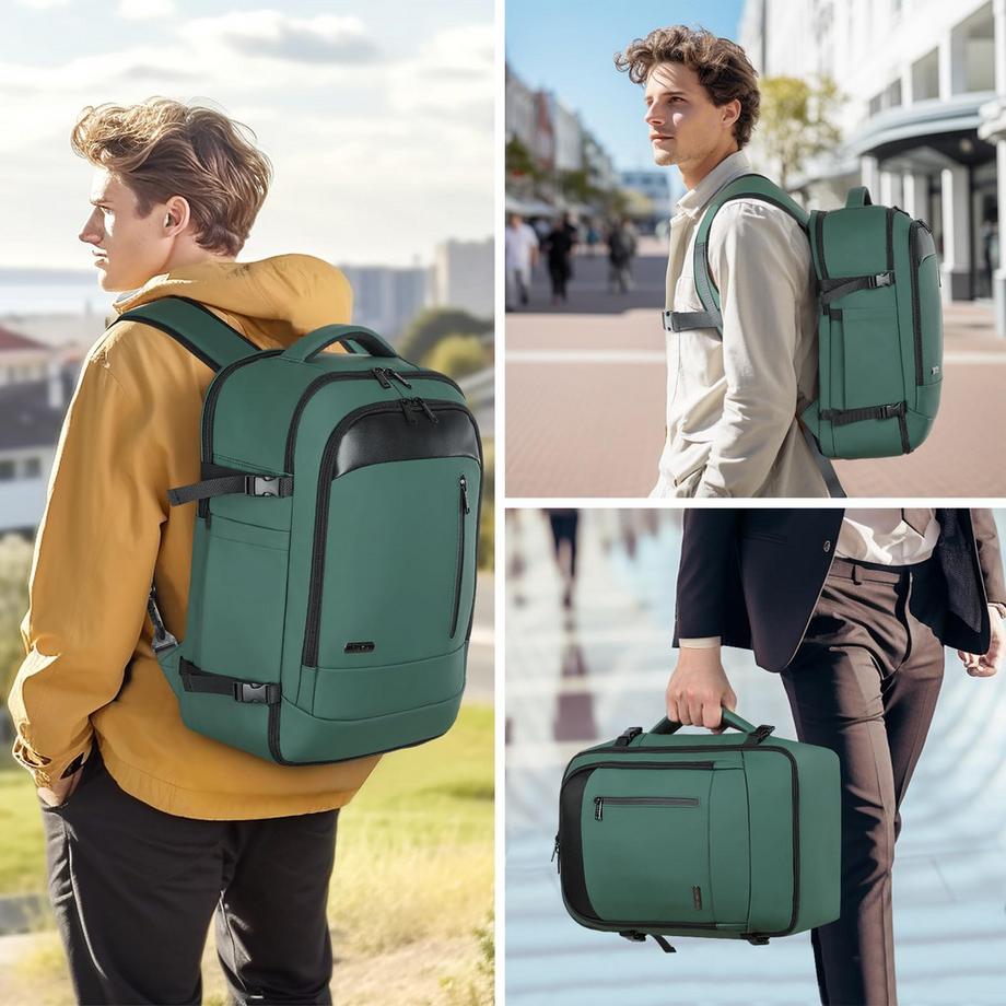 Only-bags.store  Sac à Dos Étanche pour Bagages à Main avec 3 Cubes d'emballage, grand sac à dos de Voyage Sac à Dos de Voyage 