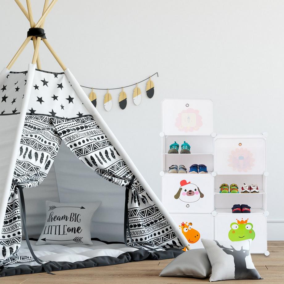 B2X Étagère à chaussures pour enfants à brancher  