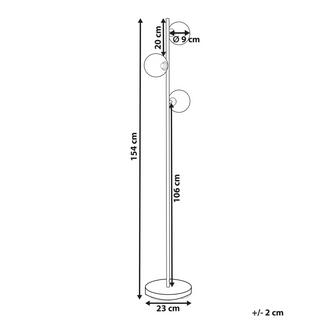 Beliani Lampadaire en Acier Glamour RAMIS  