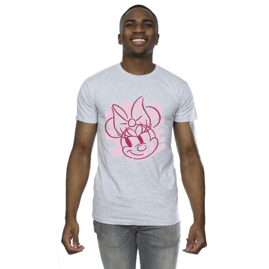Disney Minnie Maus Grafikdruck T-Shirt  
