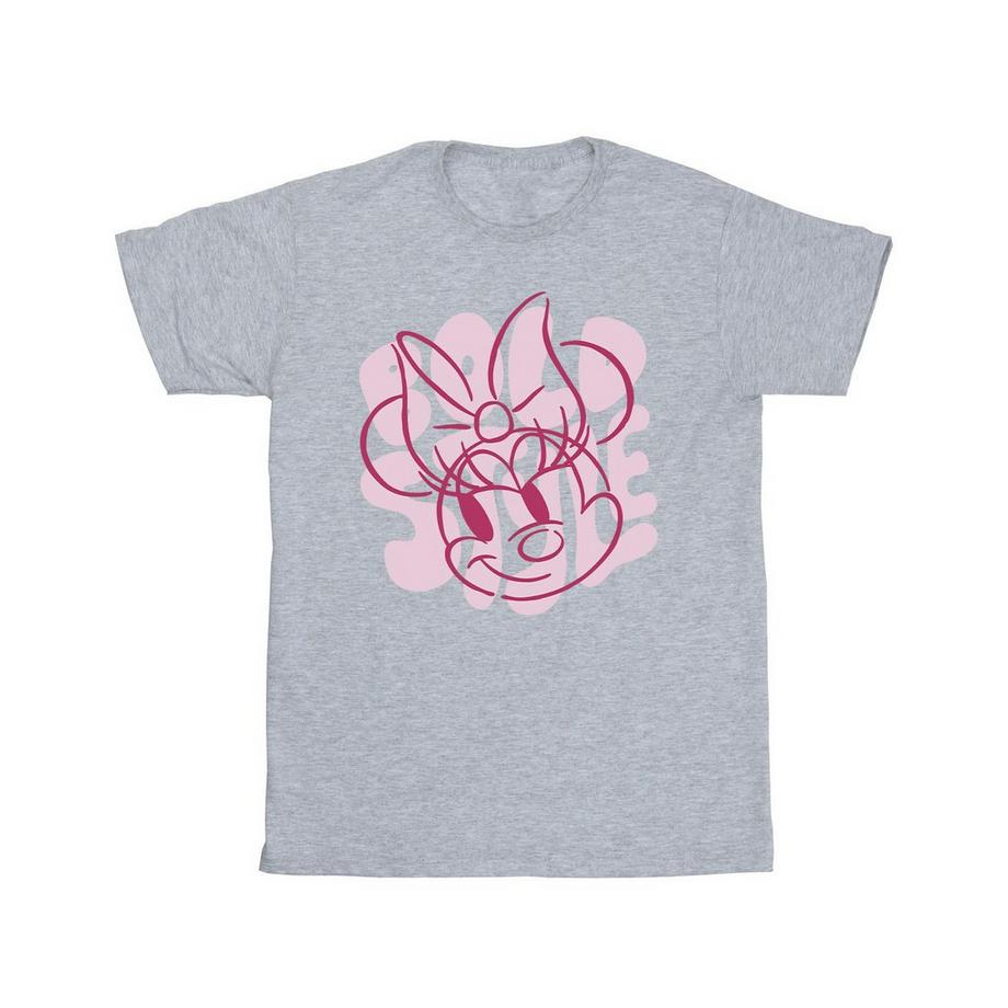 Disney Minnie Maus Grafikdruck T-Shirt  