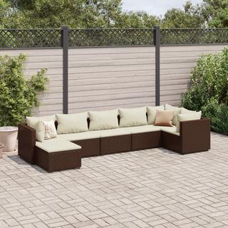 VidaXL set salotto da giardino Polirattan  