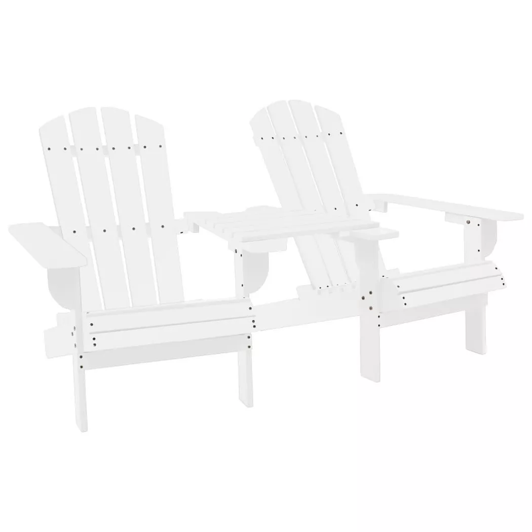 VidaXL - Gartenstuhl holz, One Size, Weiss