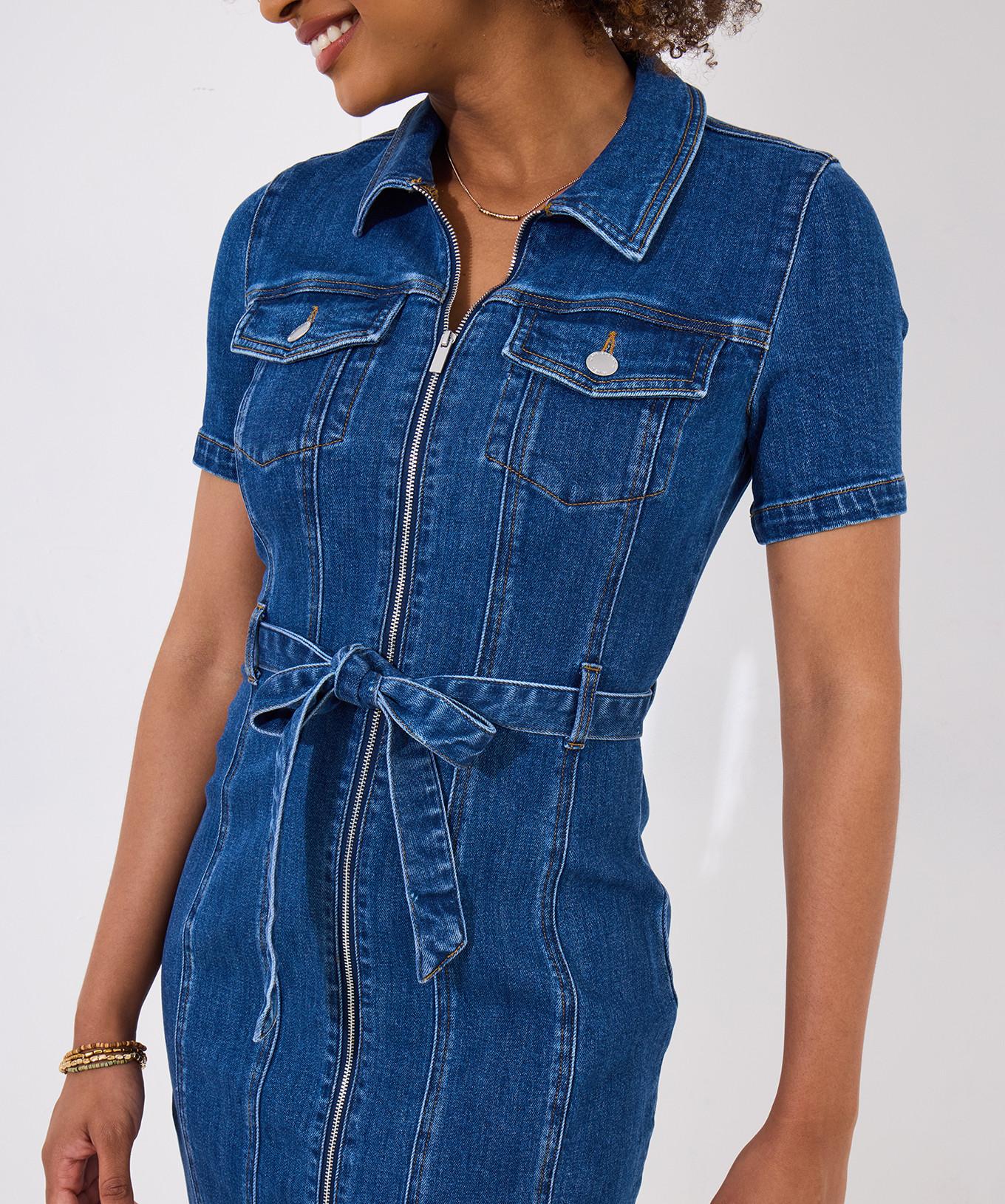 Joe Browns  Vintage Denim-Kleid mit Reißverschluss 