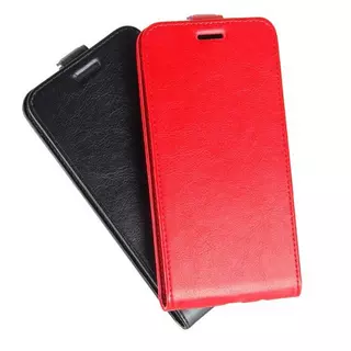 Cover-Discount  Huawei P20 Lite - Custodia Flip in pelle con tasca per foto verticale rossa Rosso