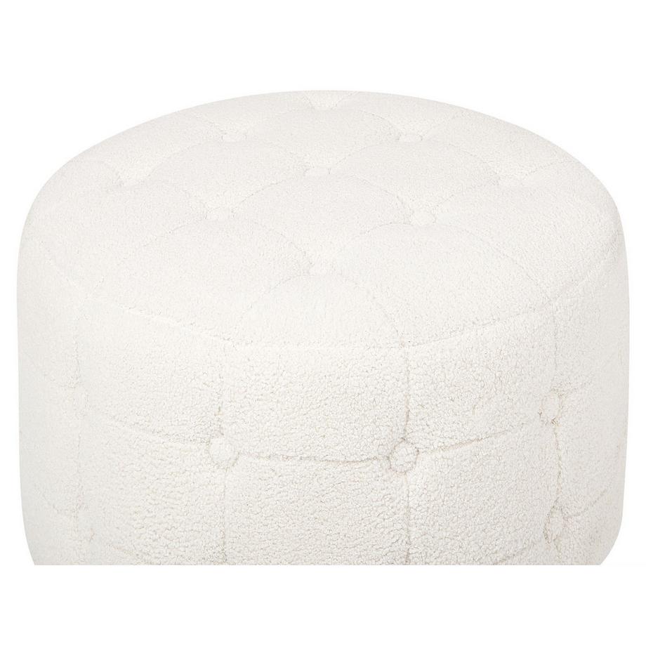 Beliani Pouf en Bouclé Glamour TAMPA  