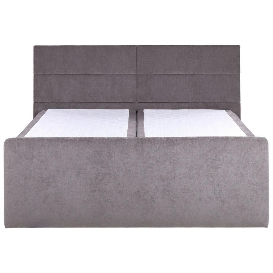 Beliani Lit boxspring avec rangement en Tissu Moderne ARISTOCRAT  