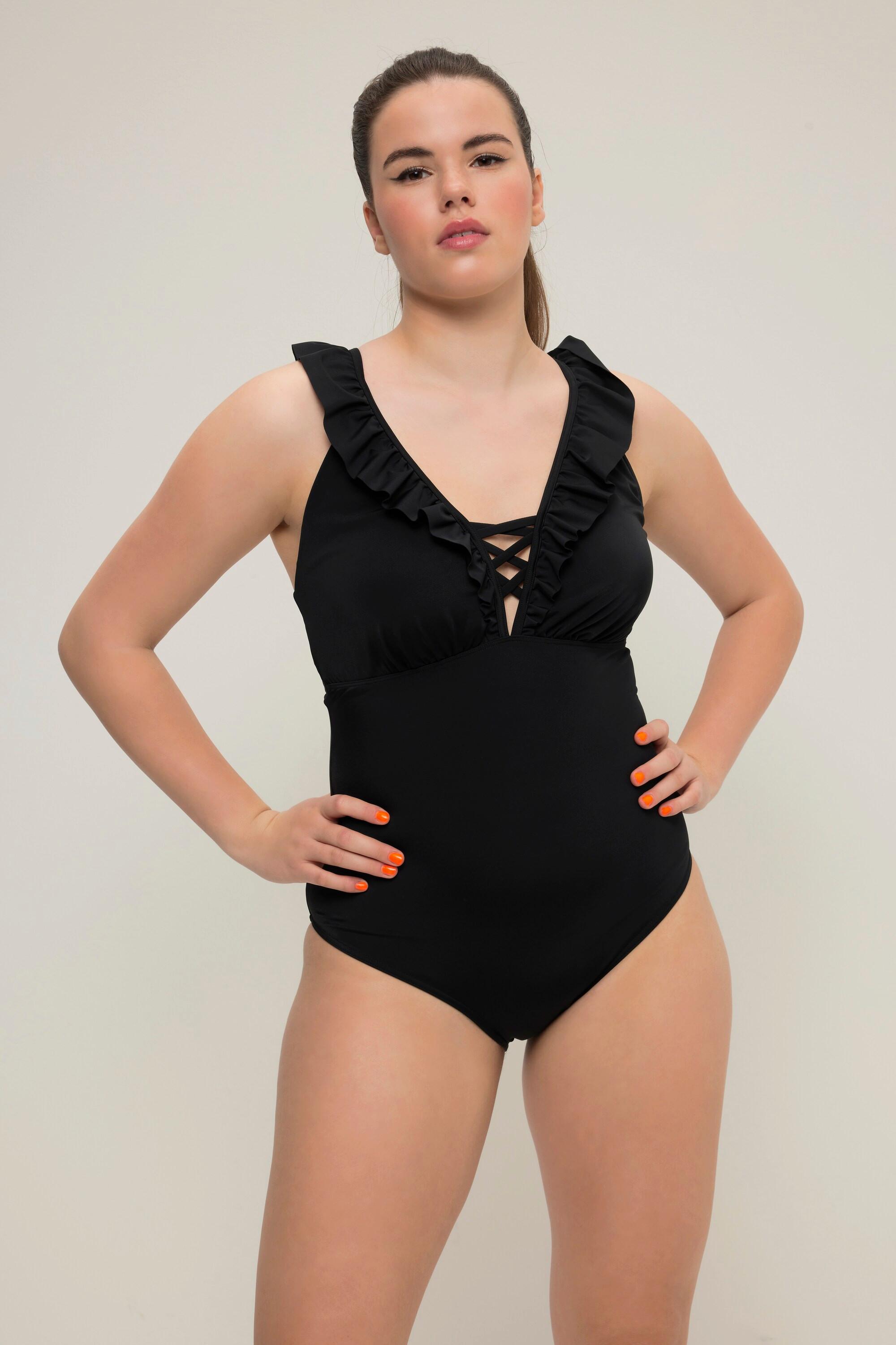 Studio Untold  Maillot de bain à bonnets souples et volants 