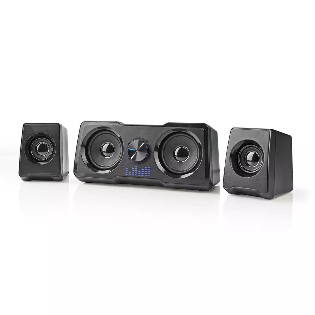 Nedis Gaming Speaker | Speaker channels: 2.2 | USB Powered | 3.5 mm Male | 48 W | LED | Volume control