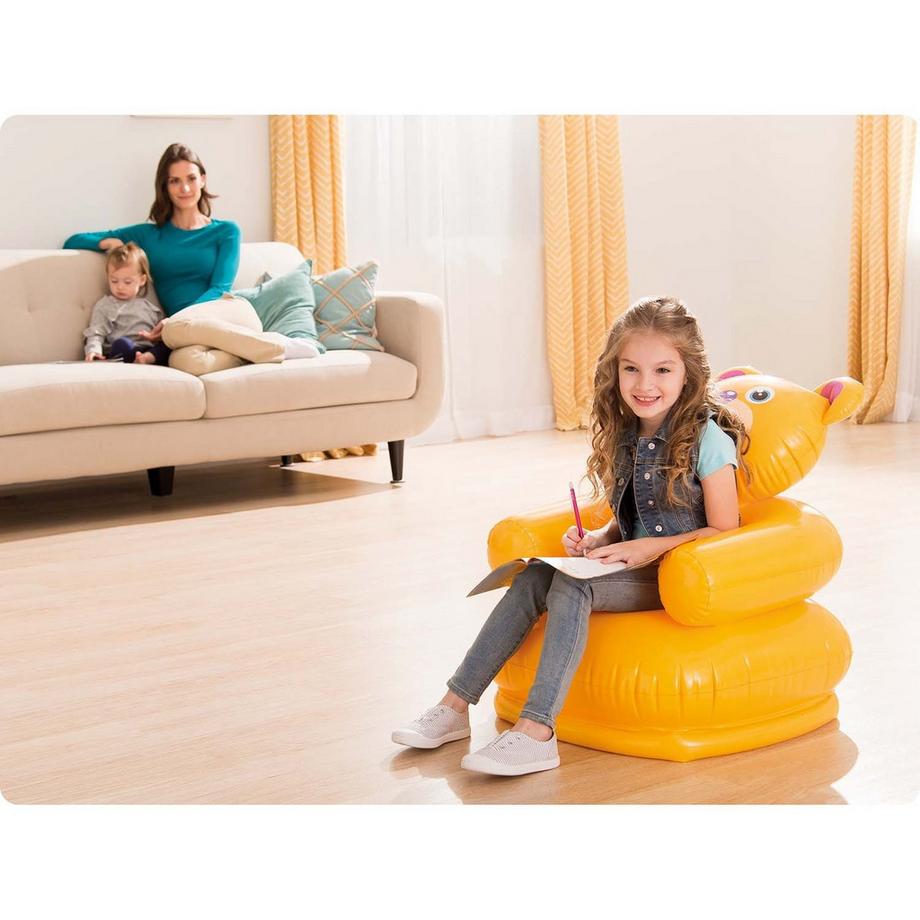 B2X  Kinder aufblasbarer Sessel Happy Animals Teddybär 