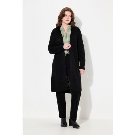 Ulla Popken Long-Strickjacke, Struktur, offenes Modell online