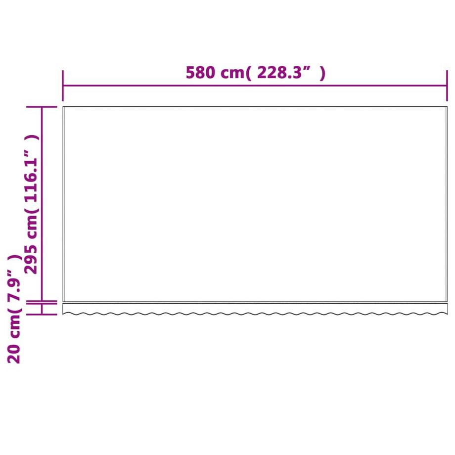VidaXL Tissu d'auvent de remplacement tissu  