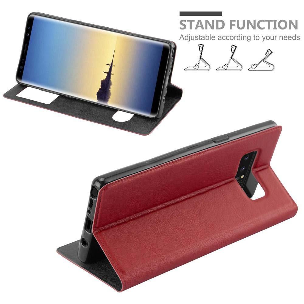 Cadorabo  Housse compatible avec Samsung Galaxy NOTE 8 - Coque de protection avec fermeture magnétique, fonction de support et 2 fenêtres de visualisation 