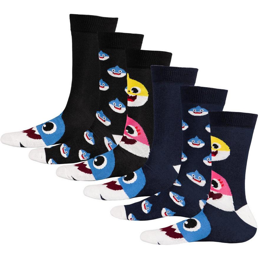 Shark Socken, (6erpack)