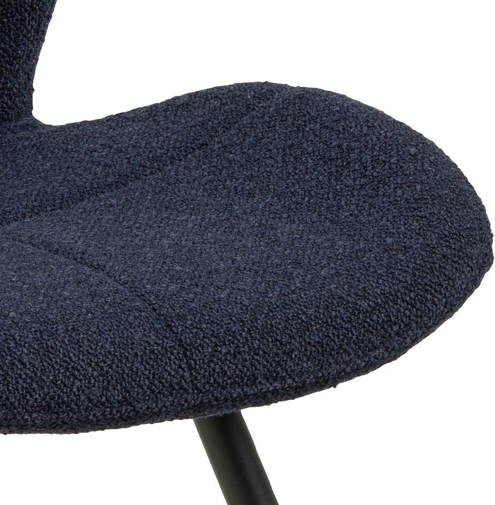 mutoni Chaise de salle à manger Selve bleu foncé (1 pièce)  