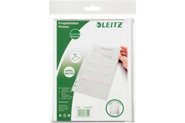 Leitz LEITZ Prospekthülle PP A5 47756002 glasklar 15 Stück  