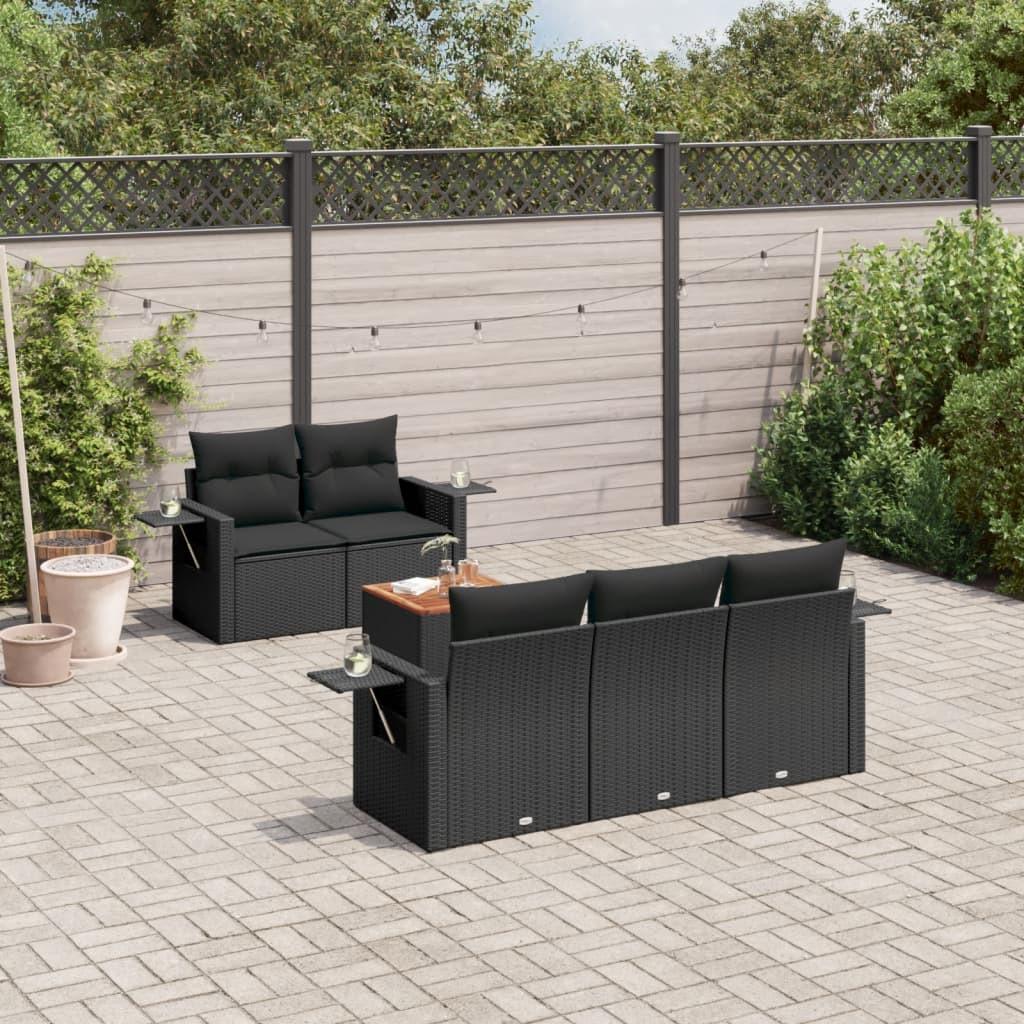 VidaXL set divano da giardino Polirattan  