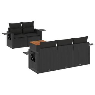 VidaXL set divano da giardino Polirattan  