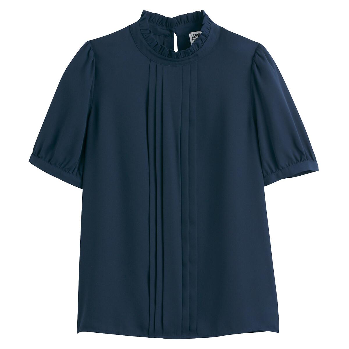 La Redoute Collections  Kurzärmelige Bluse mit Volantkragen 