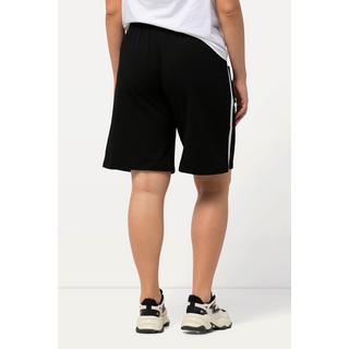 Ulla Popken  Shorts di jersey con taglio della gamba ampio, cintura elastica e laccetto 