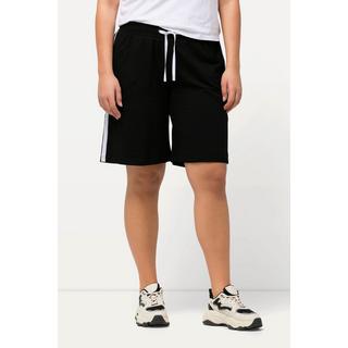 Ulla Popken  Shorts di jersey con taglio della gamba ampio, cintura elastica e laccetto 