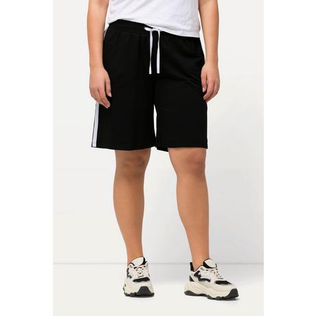 Ulla Popken  Shorts di jersey con taglio della gamba ampio, cintura elastica e laccetto 