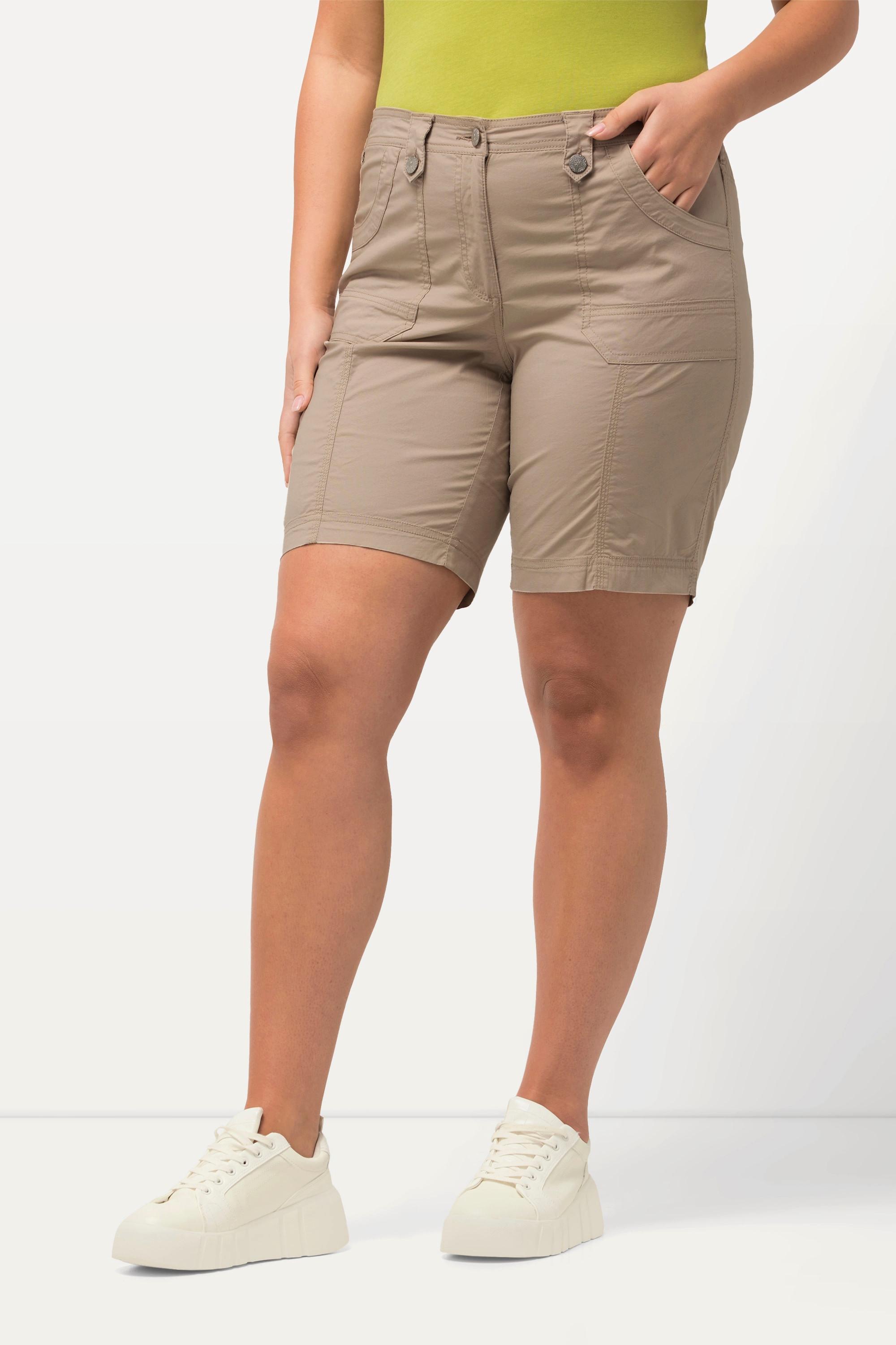 Ulla Popken  Bermuda style cargo 4 poches, taille confortable 