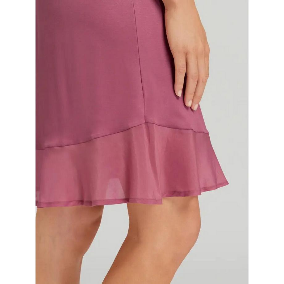 HANRO Faye Chemise de Nuit Manches Courtes  