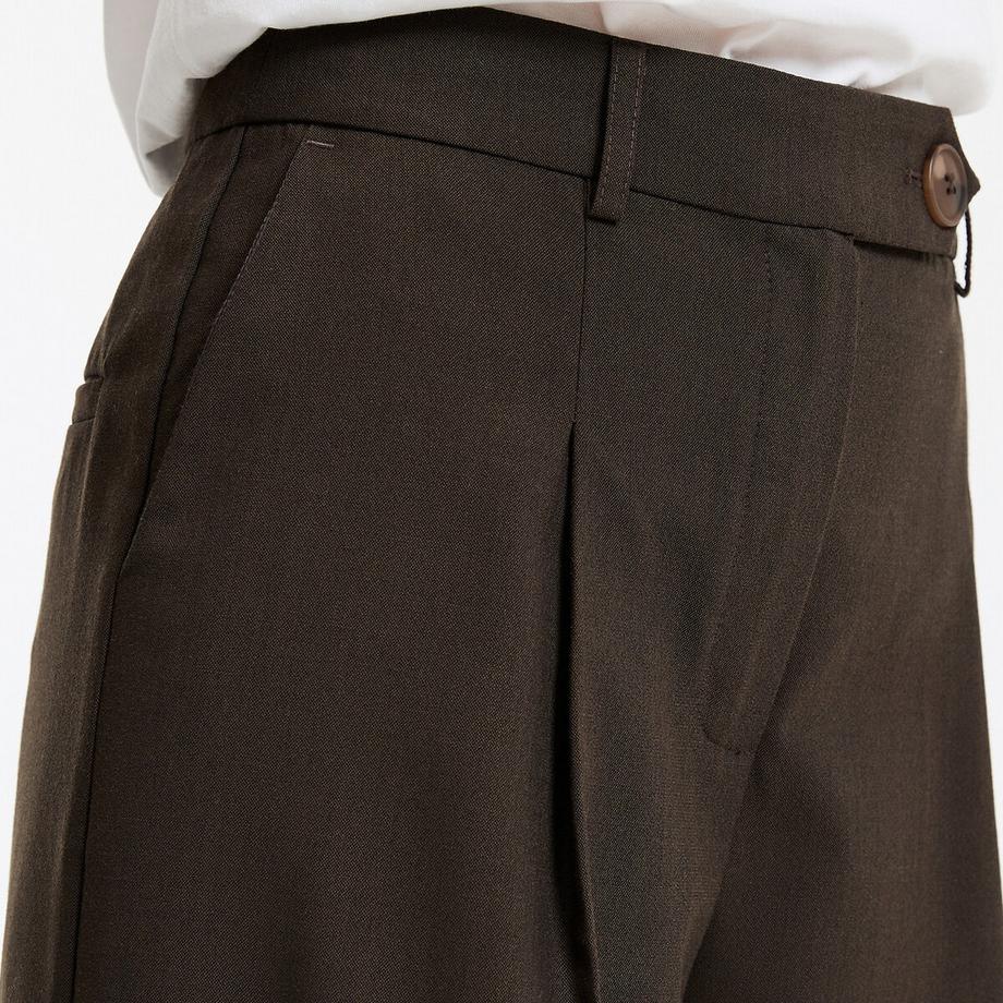 La Redoute Collections Pantaloni larghi con piega stirata  