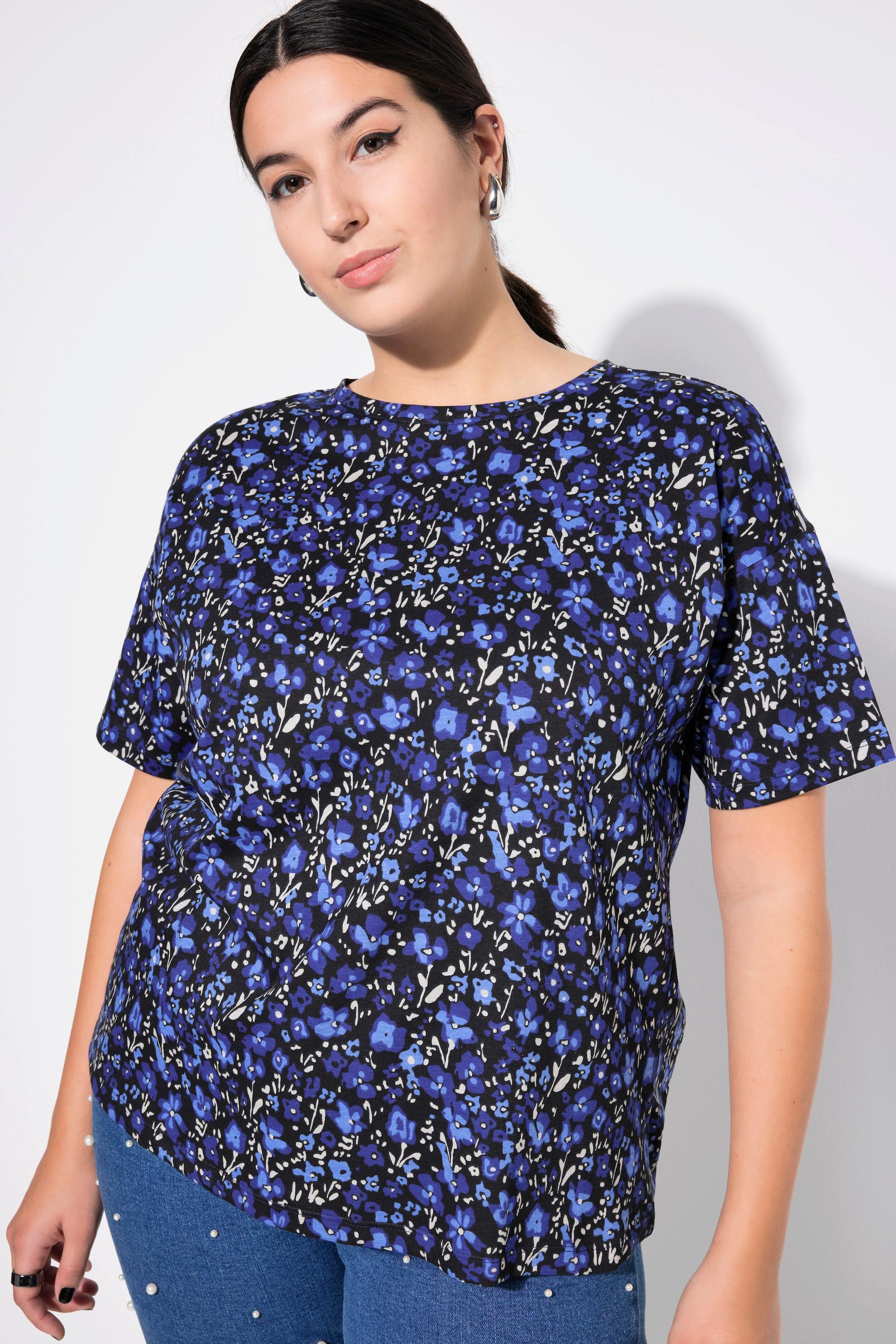 Studio Untold  T-Shirt, oversized, Flowerprint, Halbarm 