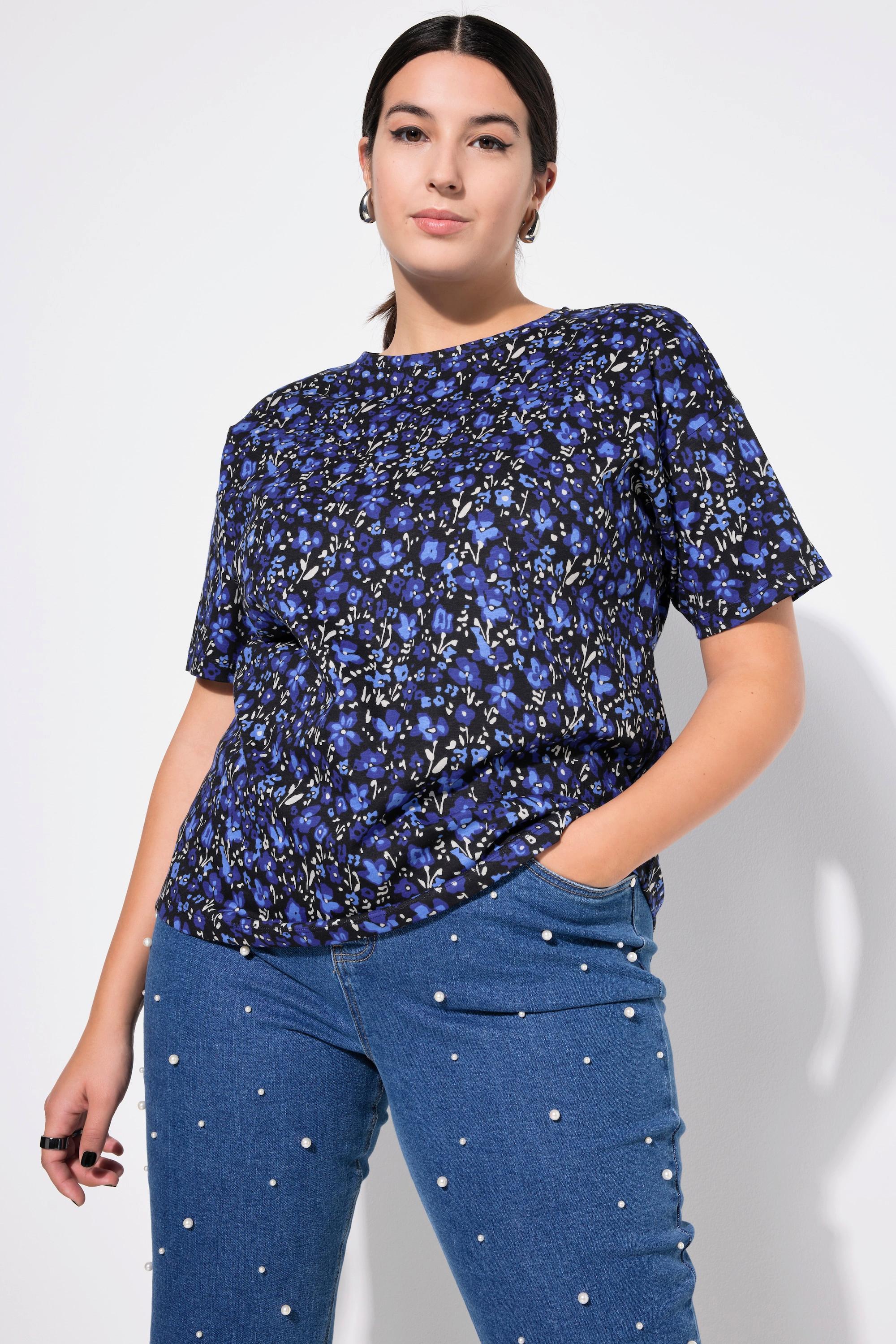 Studio Untold  T-Shirt, oversized, Flowerprint, Halbarm 