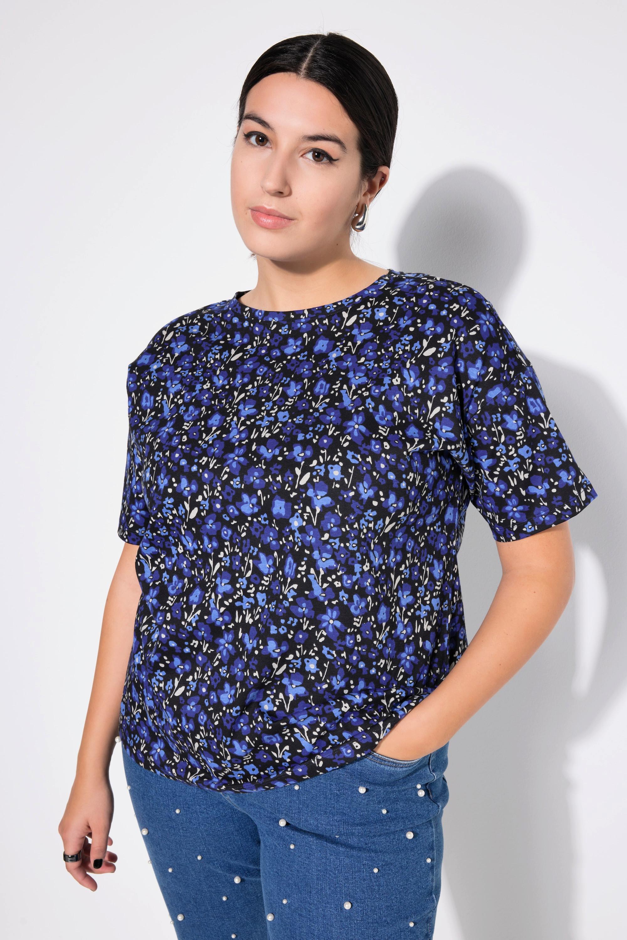 Studio Untold  T-Shirt, oversized, Flowerprint, Halbarm 