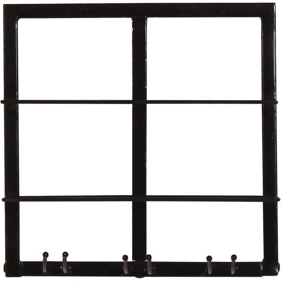 mutoni Wandregal Cotry antikschwarz 120x60x60 (3-tlg)  