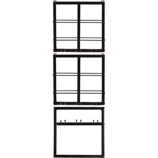 mutoni Wandregal Cotry antikschwarz 120x60x60 (3-tlg)  