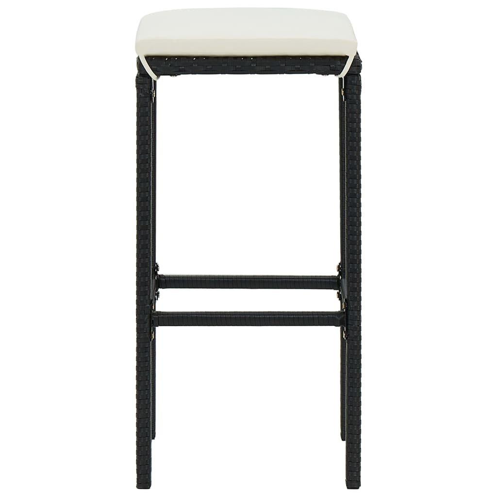 VidaXL Tabouret de bar rotin synthétique  