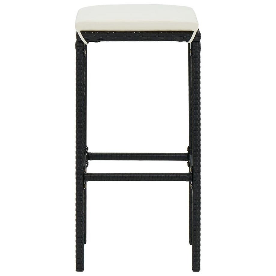 VidaXL Tabouret de bar rotin synthétique  