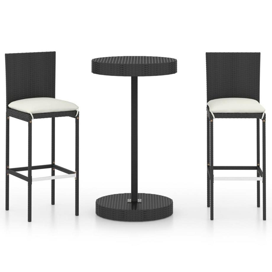 Ensemble de bar de jardin rotin synthétique