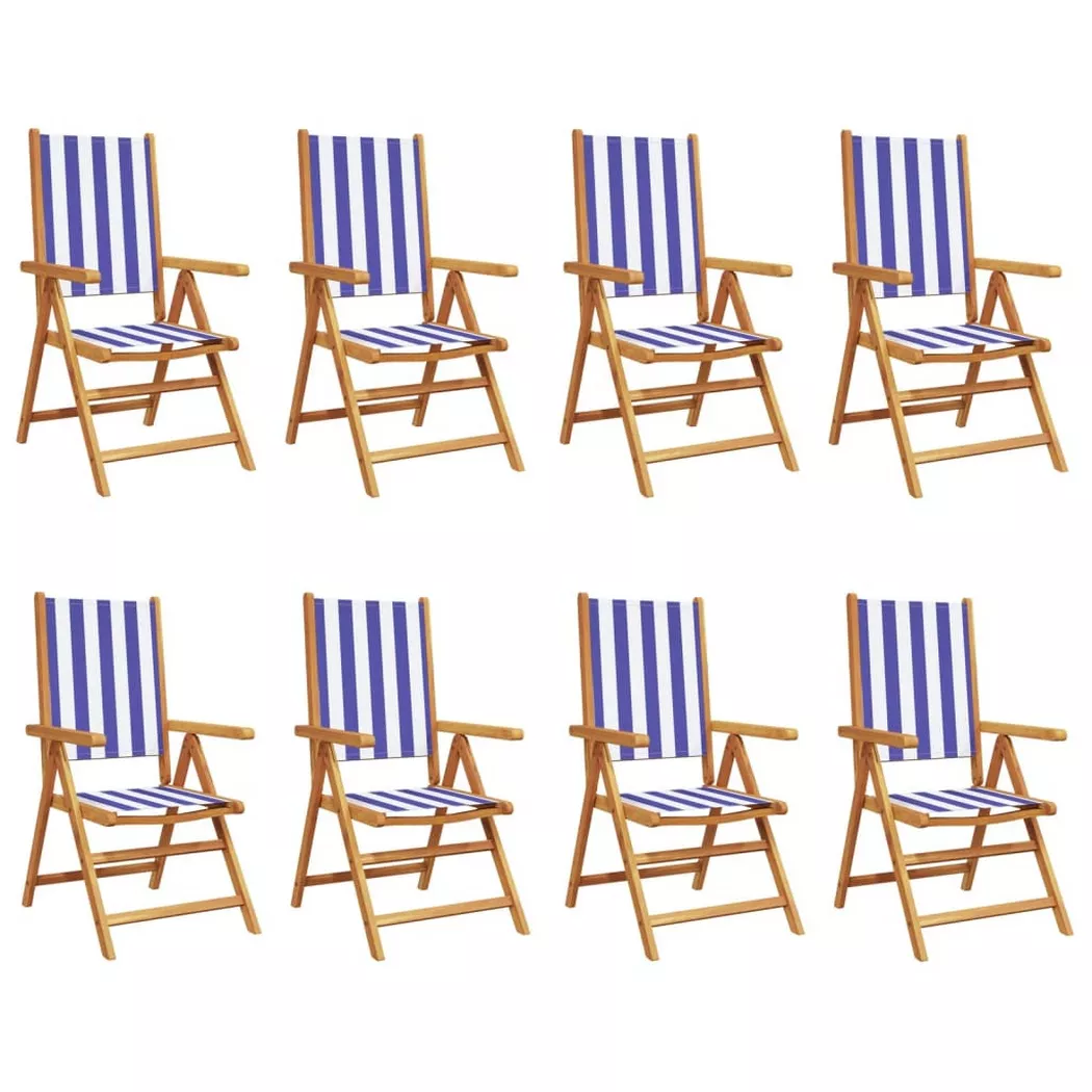 VidaXL - sedia da giardino Legno, One Size, Blu