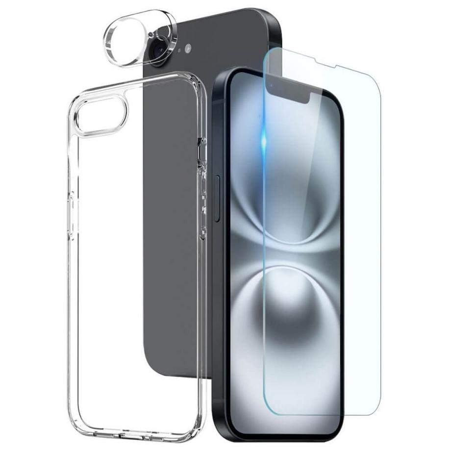 Cover-Discount  iPhone 16e - NORTHJO Set coque pour portable et verre trempé 
