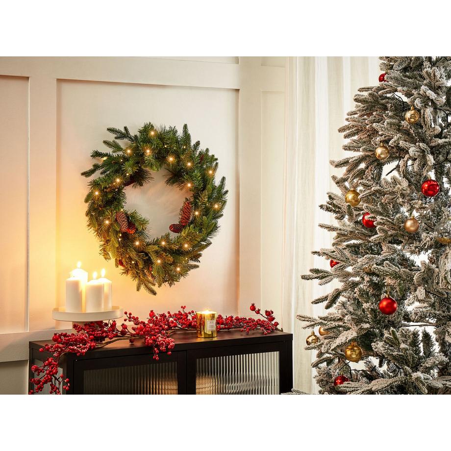 Beliani Weihnachtskranz aus Kunststoff KAMERUN  